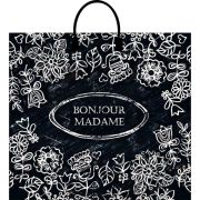 Пакет с пластиковой ручкой Мадам 37x34см, 80мкм ПВД