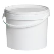 Ведро 5л белое с крышкой и ручкой
