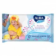 Влажные салфетки для детей AURA 100шт/12