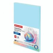 Бумага цветная для офисной техники А4 80г/м2 голубая (100л) «BRAUBERG»