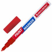 Маркер-краска лаковый Extra 2мм красный «BRAUBERG»
